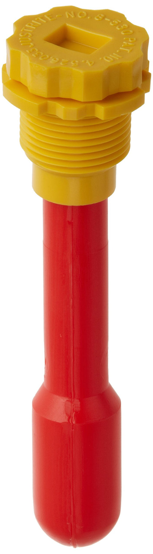 Polyethylene Justrite 08530 Vertical Drum Fill Pop Up Gauge, 3/4" Diameter x 5" Length