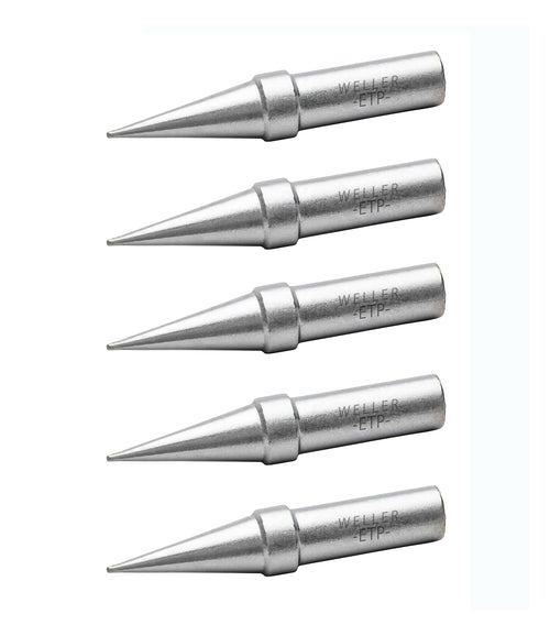 Weller WE1010 Genuine Soldering Tip Set (ETP-5), Conical, 0.031" / 0.8 mm, 5 PCS