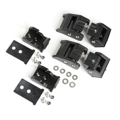 Hood Catch Kit, Rugged Ridge Textured Black | 11210.18 | Fits 1997-2006 Jeep Wrangler TJ