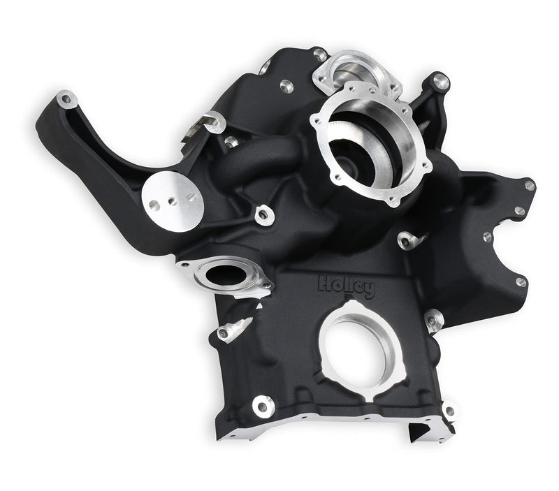 97-373 Holley Replacement Timing Cover - Black Finish