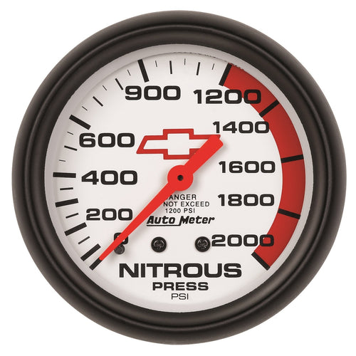 Auto Meter 2-5/8" 0-2000 PSI Mechanical Nitrous Pressure Gauge GM Performance Parts 5828-00406