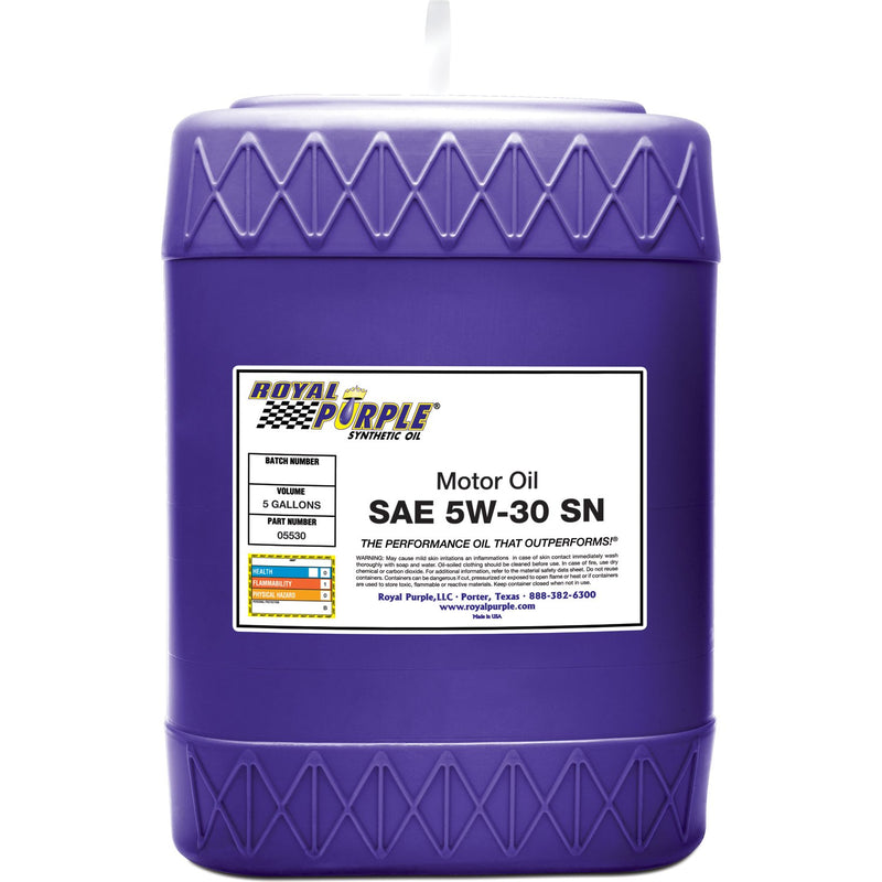 SAE 5W-30 Royal Purple High Performance Synthetic Motor Oil - 5 Gallon API-Licensed