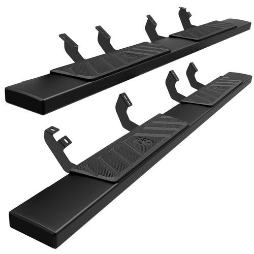 6" Tyger Auto Riser Running Boards Compatible with 2024-2026 Toyota Tacoma (Fits Hybrid) | Double Cab | TG-RS6T62598 | Side Step Rails Nerf Bars