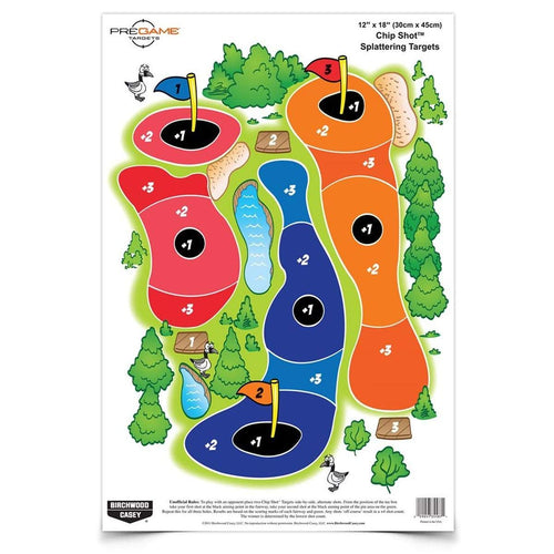 Birchwood Casey 12 x 18-Inch Dirty Bird Chip Shot Splattering, 8 Sheet Pack