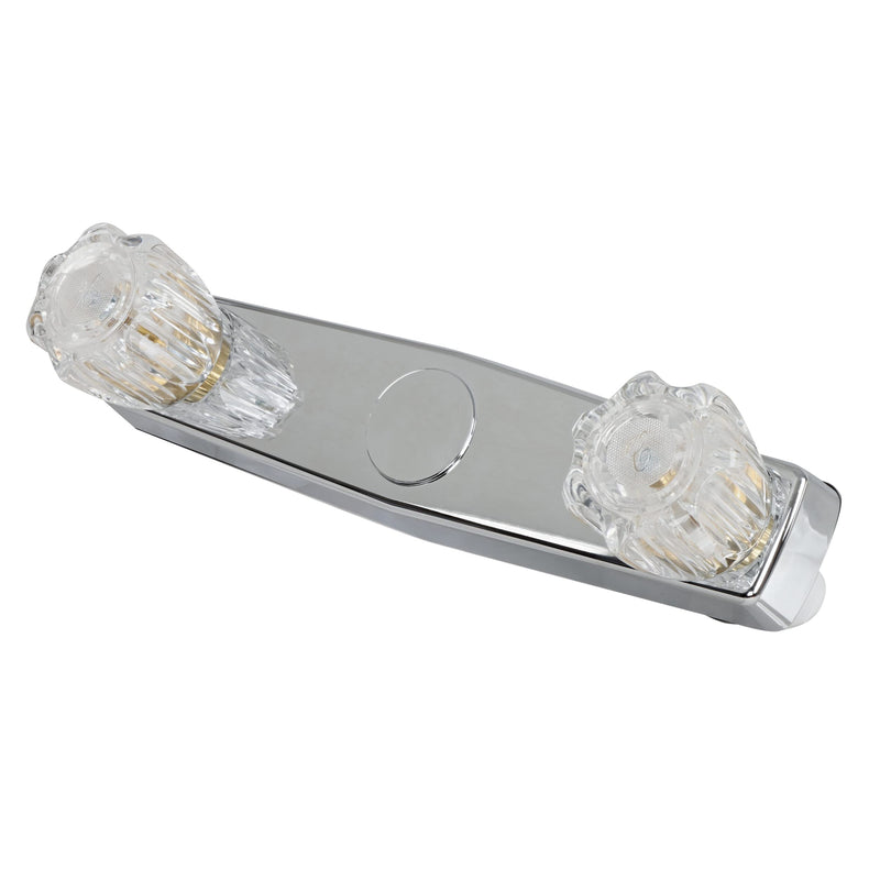 Chrome Bathtub Faucet Valve Empire Faucets - 8in Center Installation Bathroom Tub Faucet Valve with Brass Cartridges