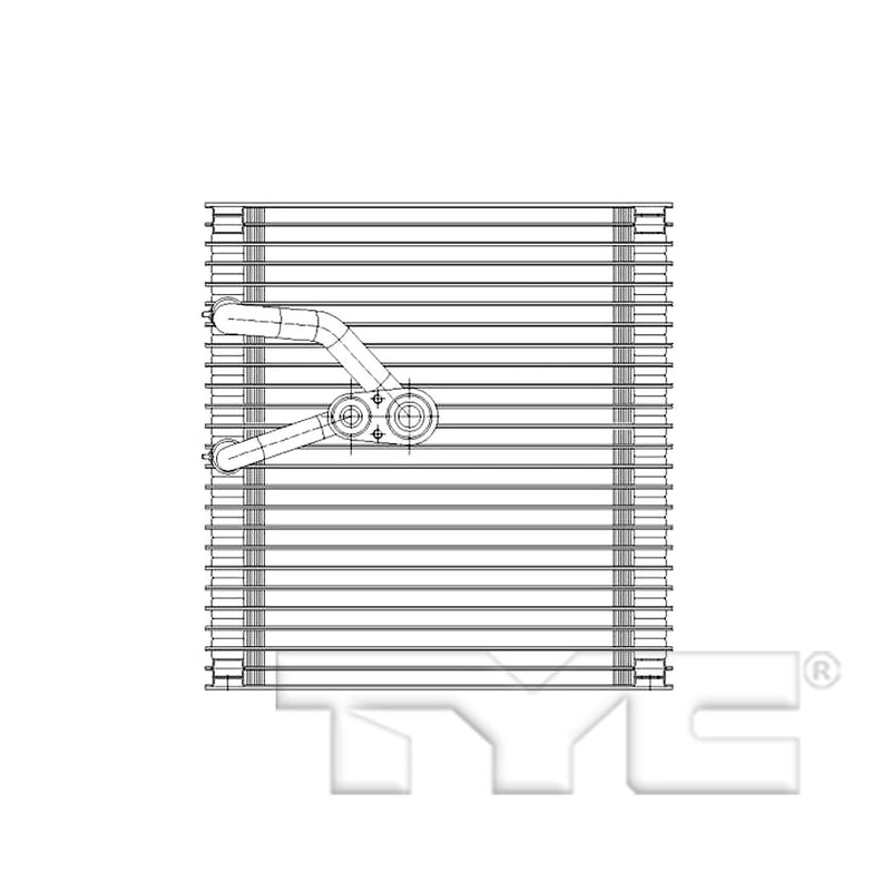 Replacement TYC 97207 Evaporator