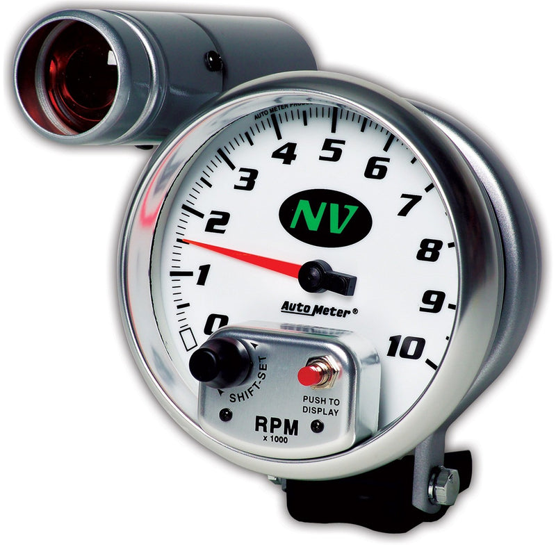 Auto Meter Shift-Lite 5" 10000 RPM NV Tachometer