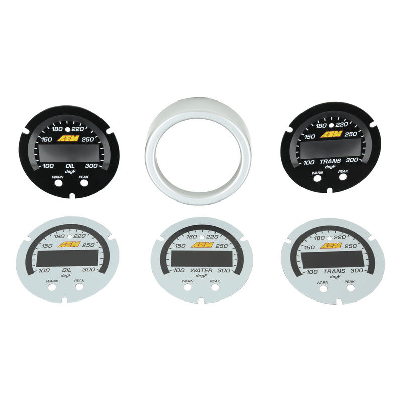 X-Series AEM 30-0302-ACC Temperature Gauge, White