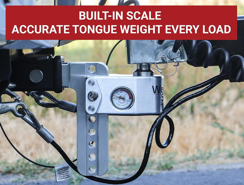 6in Weigh Safe Drop Hitch w/ 2.5in Shank