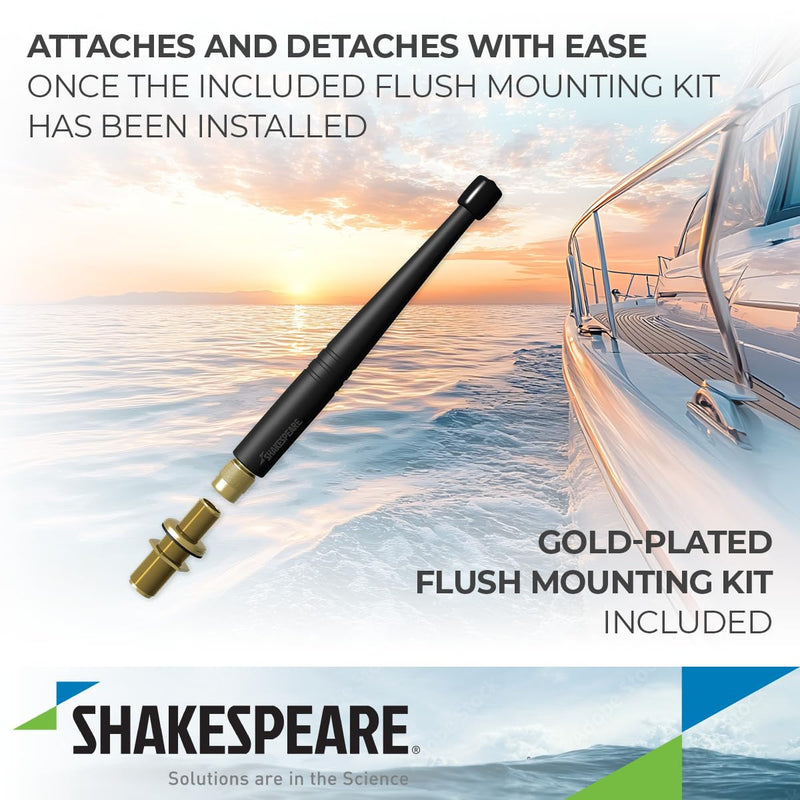 VHF Shakespeare 7in 5912 Rubber Duck Antenna