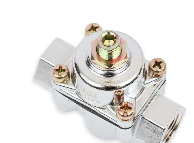 12-804 Holley Chrome Carbureted Fuel Pressure Regulator
