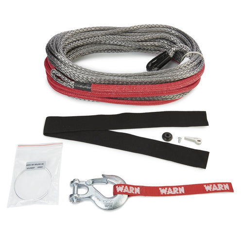 Spydura Pro WARN 96040 Synthetic Winch Cable Rope with Loop Ends: 3/8" Diameter x 100' Length, 8.25 Ton (16,500 lb) Capacity
