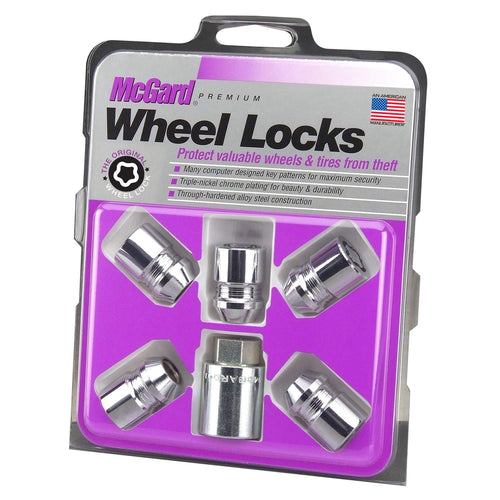 Cone Seat McGard 24557 Chrome Wheel Locks (M12 x 1.5 Thread Size) - Set of 5 (Packaging May Vary)