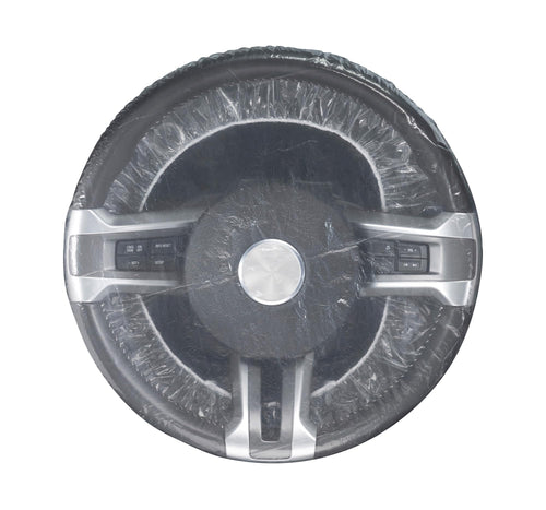 Slip-N-Grip Disposable Plastic Full Coverage Steering Wheel Cover with Elastic Band SNG Part # FB-P9933-82