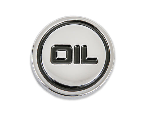 Oil Filler Plug Mr Gasket Push-On, Chrome