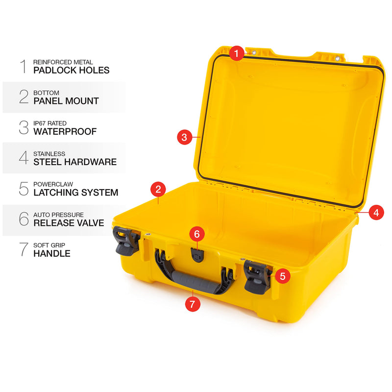 Waterproof Nanuk Hard Case 940 - Yellow