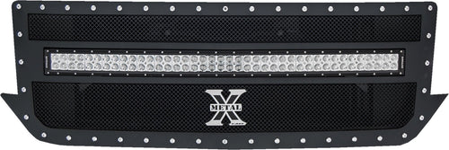 Torch Grille T-Rex Grilles 2016-2018 Silverado 1500, Black, 1 Pc, Replacement, Chrome Studs with (1) 40" LED - PN #6311271