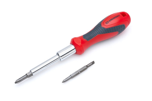 7-in-1 Crescent Interchangeable Bit Dual Material Screwdriver - CMBD7P