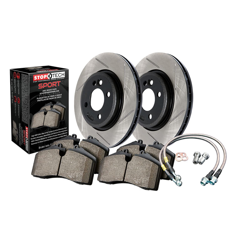 Sport Axle Pack Stoptech Slotted; Front 977.62020F