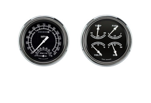 Classic Instruments LS Swap Speedometer CT47TR62-LS Traditional Direct Fit Gauge Package with Built in Tach and Quad Gauge Fits 1947-1953 Chevy Truck
