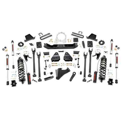6" Rough Country Coilover Lift Kit for 17-22 Ford Super Duty | 4 Link - 50856