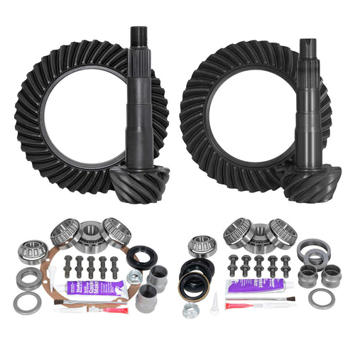 Yukon Gear & Axle Front & Rear Ring & Pinion Gear Kit Package with Install Kits - Toyota 8"/8IFS - YGKT004-488