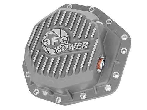 aFe POWER Rear Differential Cover Street Series Raw w/Machined Fins - #46-70350 - Ford Diesel Trucks 17-23 V8-6.7L (td) (Dana M275-14)