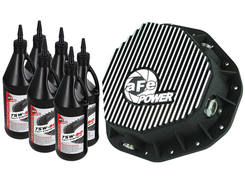 aFe Power Pro Series 46-70092-WL Machined Rear Differential Cover with Gear Oil