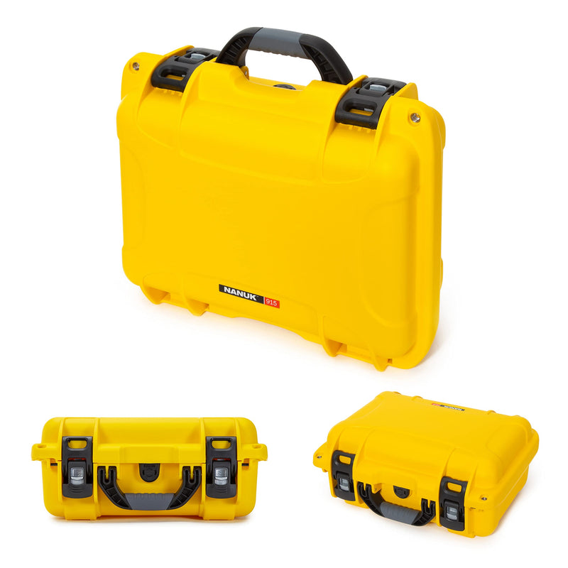 Waterproof Nanuk 915 Hard Case with Foam Insert for DJI Avata FPV Unit, Goggles and Controller - Yellow