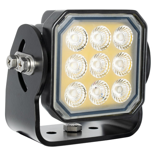 Vision X Lighting Work Light Prospector 9 Seven WATT LEDs Black HOUSING 40 Degree Beam