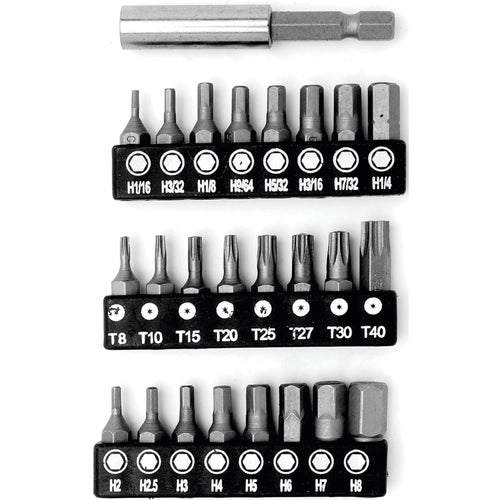 1415 Performance Tool 83-Piece Security Bit Set with SAE and Metric Hex Bit Sizes, Star and Phillips Bits Included