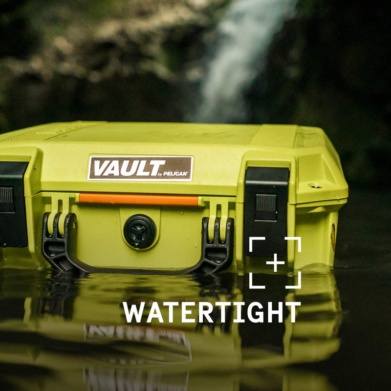 V200 Multi-Purpose Hard Case by Vault with Foam (Bright Green)