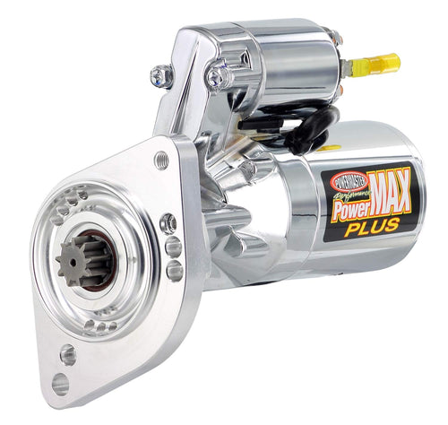 PowerMAX Plus Powermaster 19000-15 Starter with Billet (Black AMC/Jeep All V8, L6 (Except 4.0L) Early up to 1987 14:1 Chrome), 1 Pack