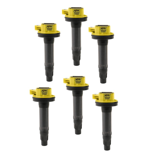 SuperCoil ACCEL 140061-6 Ignition Coil Series - Yellow, 6-pack
