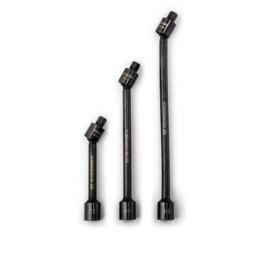 GEARWRENCH x-Core 1/2" Drive Pinless Universal Joint Impact Extension Set 6", 9" & 12" - 84721N