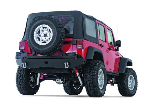 Rock Crawler WARN 74300 Rear Bumper for Jeep Wrangler (2007-2017) and Wrangler JK (2018)