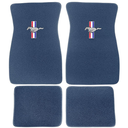 Embroidered Scott Drake Carpet Floor Mats Bright Blue Acc-FM-EMB-BB