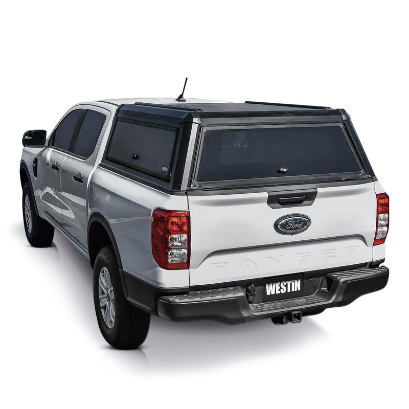 Westin 16-11295 Truck Cap EXP with Solid Front Glass fits 2024-2026 Ranger 5' Bed Matte Black