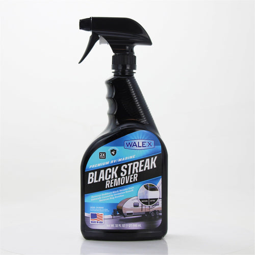 Walex RV/Marine Premium Black Streak Remover - Powerful Exterior Cleaner for RVs, Campers, and Boats, Restores Original Shine, Removes Tough Stains & Scuff Marks, Easy Application, 32 oz