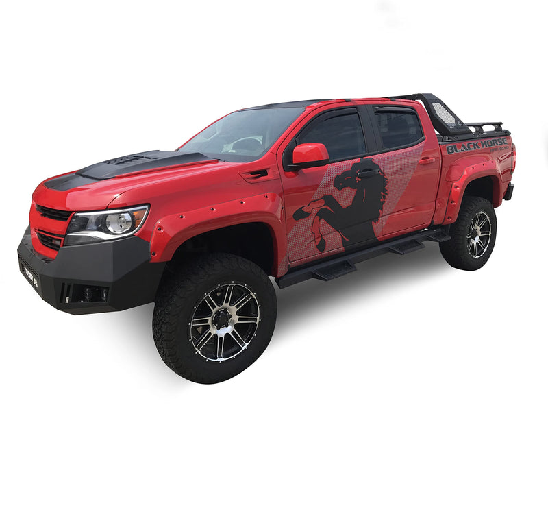 Vigor Roll Bar Black Off Road W/Cross Bar Modular Compatible with 2015-2022 Chevrolet Colorado|2015-2022 GMC Canyon-VRCB6405B