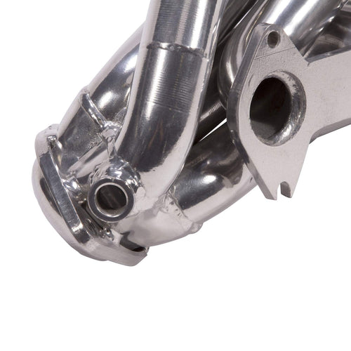 1-5/8" BBK Shorty Tuned Length Performance Exhaust Headers for Ford Mustang GT - Polished Silver Ceramic Finish
