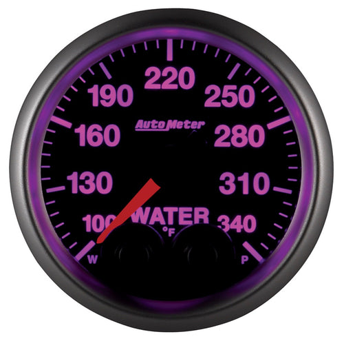 Gauge, AutoMeter 5655-05702-D Wtemp, 2 1/16", 340ºf, Stepper Motor W/Peak & Warn, Elite, High Temp Cal