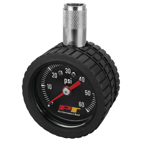 Tire Pressure Gauge Performance Tool W1915 - 1 to 60 PSI Range, Easy-to-Read Gauge with Black Face, Measures in One Pound Increments
