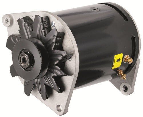 PowerGEN - Powermaster Ford Black T-Bird '56-'57 90A 12V w/Pulley for 1/2" Belt