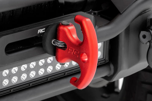 Multi-Function Rough Country Winch Cleat w/Rubber Isolator | Red - RS175R