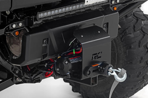 Hitch Winch Mount Rough Country for UTVs - Fits 2" Receiver, Bolt-On Winch Plate for Recovery & Trail Use