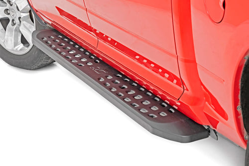 Rough Country Running Boards RPT2 for Ram 1500 (2009-2018) Crew Cab - Sleek Profile, Non-Slip Step, Rust Resistant, Easy Install
