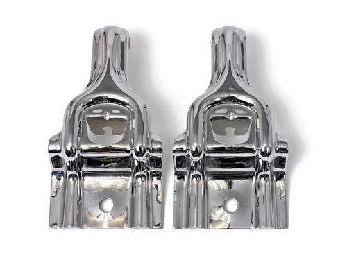 Upper Radiator Brackets Drake Muscle Cars E7SZ-8A193-S Polished Stainless Pair
