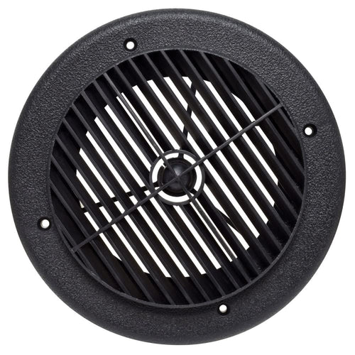 Black Valterra A10-3356VP Rotating Heat and A/C Register (4" ID, 7" OD)