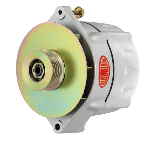 Alt GM Powermaster 12SI Natural 150A Smooth Look™ 6 grv Pulley & Baffle 1 or 3 Wire